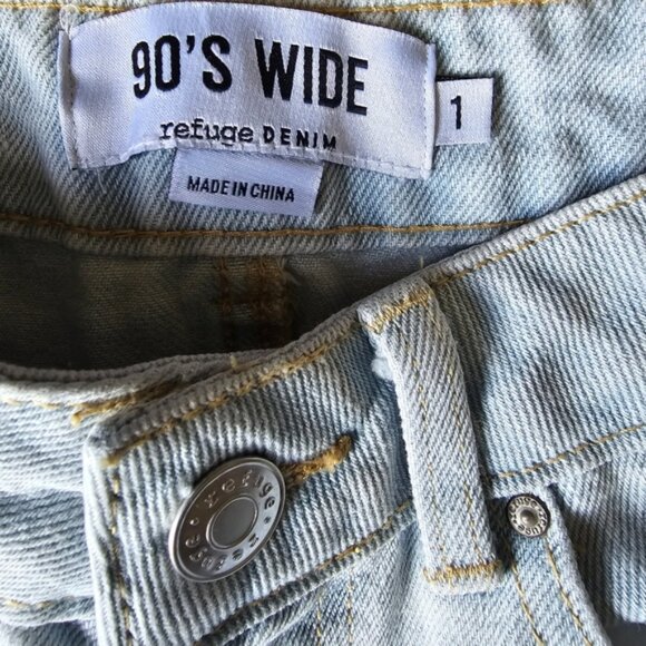 Refuge 90's High Rise Vintage Wide Jeans. Size 1 - Picture 3 of 9